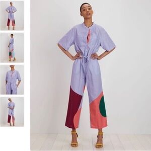 The Kit Issa Jumpsuit Lilac Cut Paper Purple Multicolor XS Extra Small E